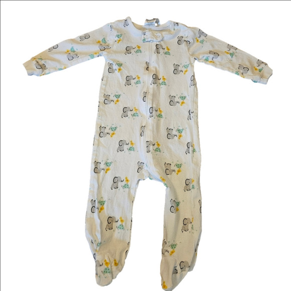 6/$20 Gerber Elephant Print Onesies Size 3-6 Months Lot Of 2 - Picture 4 of 15